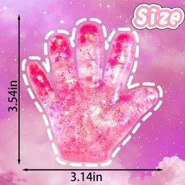 1Pcs Fake Hand Stress Balls Fidget Toys for Kids Squeeze Stress Hand for Anxiety Relief - Slow Rising Squishy Sugar Ball Sensory Fidget Toys for Kids Adults Autism Classroom Prize Toy (Pink)