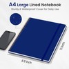 Taja Spiral Lined Notebook, 8.5"x11" Notebooks for Work, Large A4