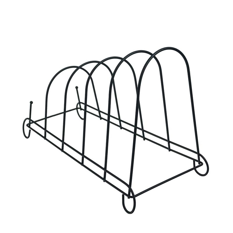 Artliving 5-Tier Metal Scrollwork Dish Rack Plate Rack Display Stand