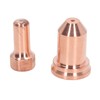 20Pcs Plasma Cutting Torch Nozzles Electrodes Brass Strong High Temperature