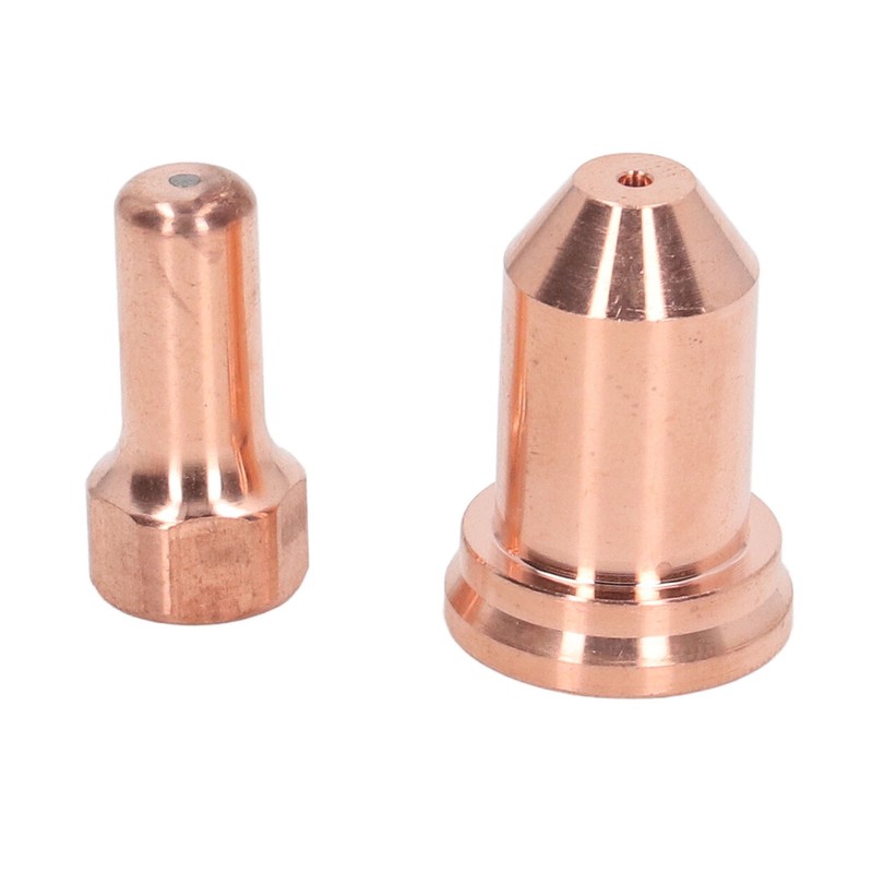 20Pcs Plasma Cutting Torch Nozzles Electrodes Brass Strong High Temperature
