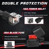 OFFROADTOWN 2 Leads LED Light Bars Wiring Harness Kit w/Motorcycle