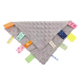 BESPORTBLE Saliva Towel Soft and Water Absorbent Comfort Towel for Soothing Sleep and Biting for Newborns and Gray