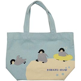 Friends Hill IS-164-138 Mini Tote Lunch Bag, Blue, 11.8 inches (30 cm), Ambient Penguin