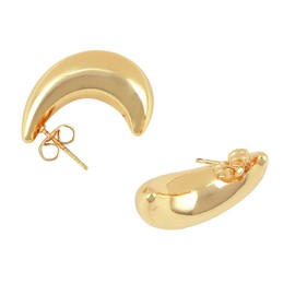 Gold Hoop Earrings for Women, Lightweight Waterdrop Teardrop Hollow Open, Hypoallergenic Gold Plated, 18/25/32/47mm