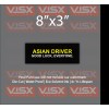 VISX Asian Driver Good Luck, Everyone Bumper Sticker Funny tailgate