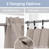 Chyhomenyc Stone Short Blackout Curtains 36 Inch Length, Small Kitchen