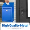Metal Donation Box-Suggestion Box with Slot and lock-Cash Lock box