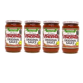 The Original Vincent's Sauce Medium Flavor 16oz 4 Pack From the Heart of Little Italy (Medium)