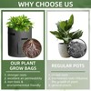 Cskunxia 6 Pack 5 Gallon Non-Woven Fabric Plant Grow Bag