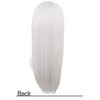 Fujitatsu LML60-OW-063 Wig, Cosplay, Full Wig, Long, Straight, White, Gray