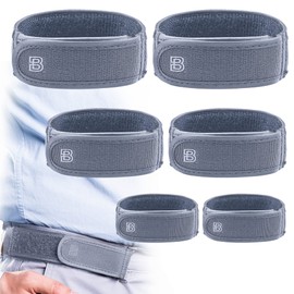 BeltBro Titan Grey MultiPack No Buckle Elastic Belt For Men — Package Includes 2 Small, 2 Medium, 2 Large — Fits 1.5 Inch Belt Loops, Comfortable and Easy To Use