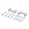 CNC Mudguard Clamp Set Silver Anodised for Disc Brake -