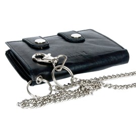 Men's Biker's Wallet Kabana with 45 Cm Long Metal Chain to Hang