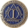 1 Year AA Medallion Reflex Antique and Blue Color Bronze