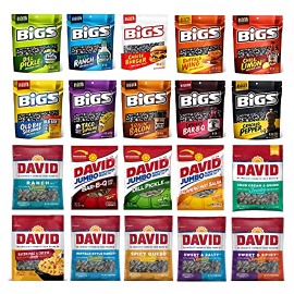 Tribeca Curations Sunflower Seeds Ultimate Variety Pack by BIGS and DAVID | 20 Unique Flavors