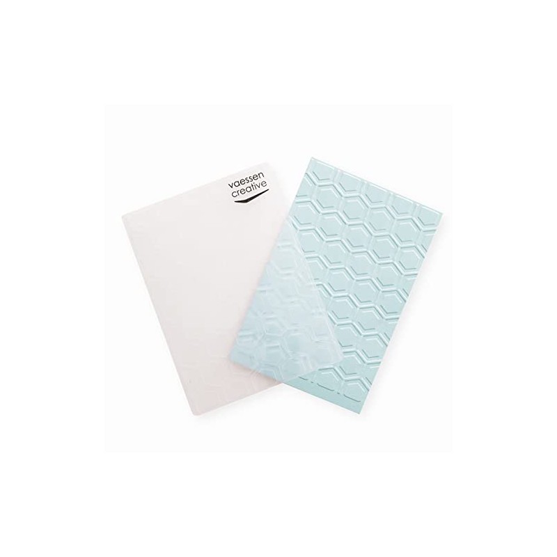 Vaessen Creative Cartella per Goffratura, Honeycomb, 14,6 x 10,7 cm,