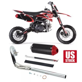 Unbranded 28mm Exhaust Pipe For CRF50 70 Apollo SSR lifan 125cc 140 150cc ATV Dirt Bike