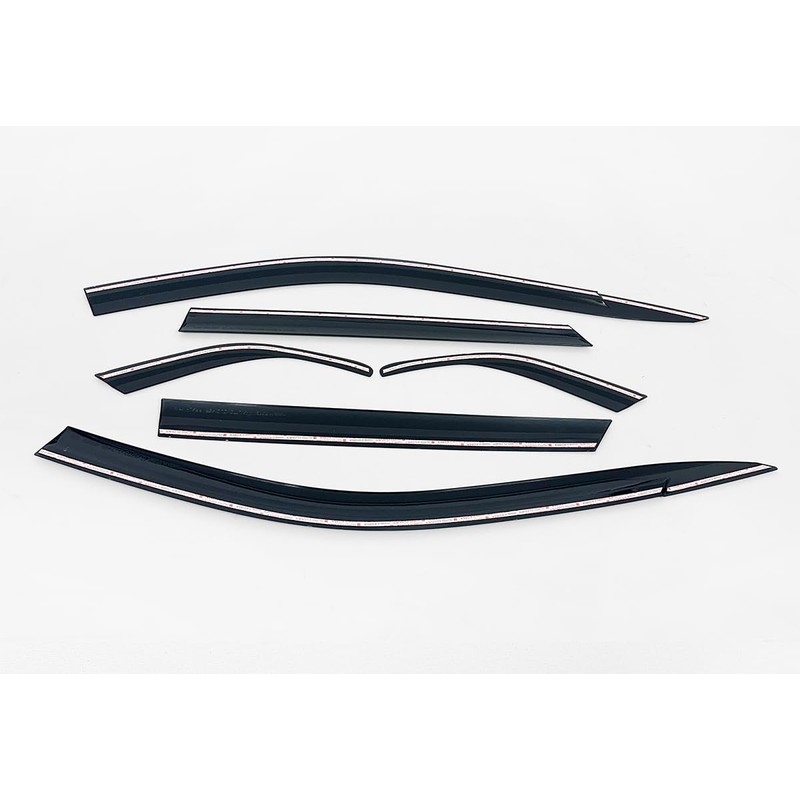 AUTOCLOVER Smoked Window Visor Sun Rain Vent Guard 4p for