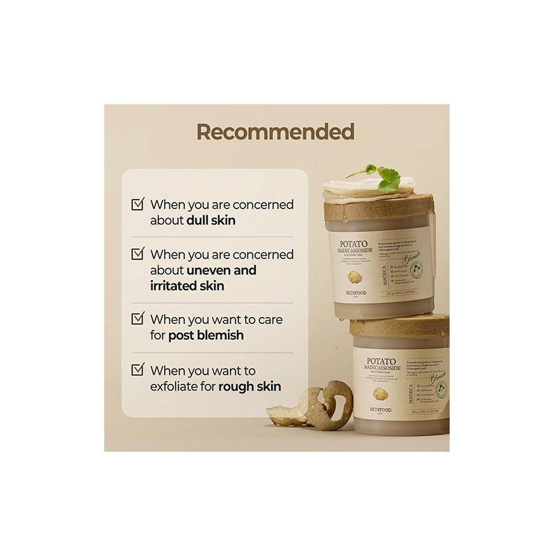 Skinfood [Skinfood]Potato Madecassoside Soothing Pad (60ea)