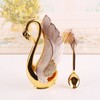 Swan Base Holder Innovative Gold Smoother Edges Coffee Dinnerware Set