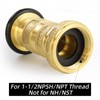 Fire Hose Nozzle 1-1/2" NPSH/NPT Fire Fighter Hose Nozzle 100