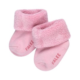 FALKE Unisex Baby First Socks Breathable Sustainable Cotton Skin-Friendly Thick Extra Soft with Plush Plain Elastic Zone on Ankle in Gift Box 1 Pair, Rosa Thulite 8663