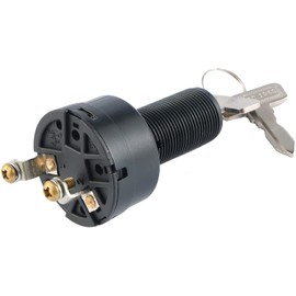 YGOLF Golf Cart Ignition Key Switch,Starter Switch with 2 Club Car Keys Fit for Club Car DS Electric 1996-Up,36V or 48V,OEM 101826201 1012505