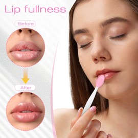 10 Pcs Silicone Lip Brush, Double-Sided Silicone Exfoliating Brushes, Facial Cleansing Brushes, Face Cleansing Brush Tools for Face Scrubber & Lip Scrubber, Mixed Colors