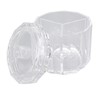 Cotton Swab Holder with Lid Clear Dust Proof Waterproof 3