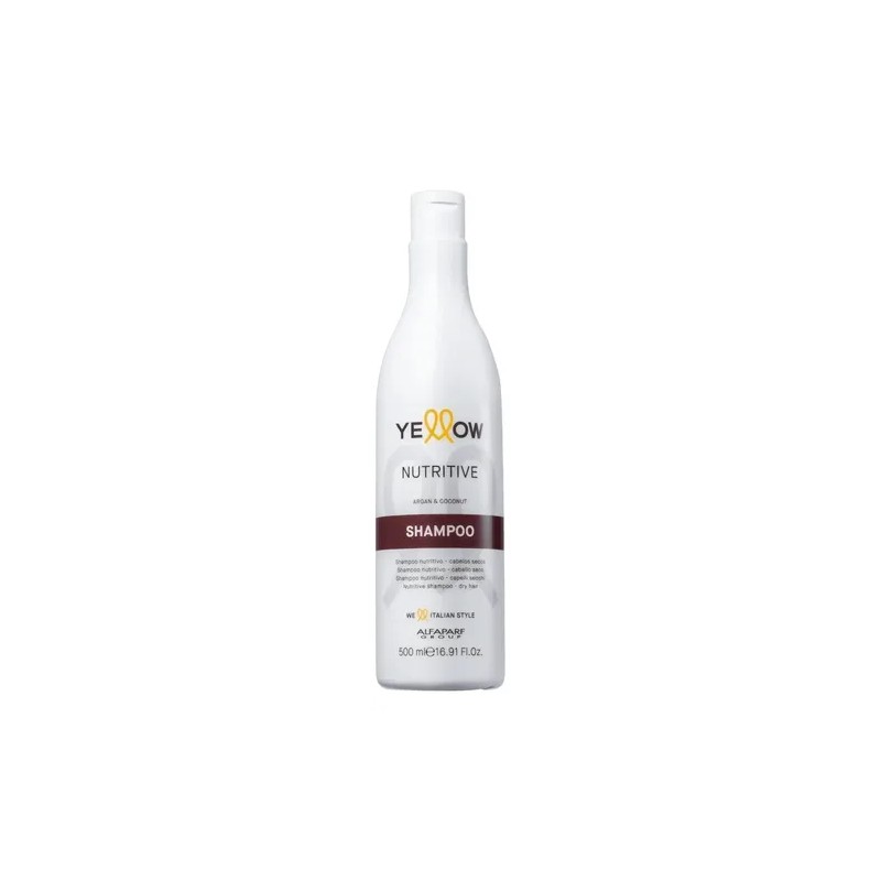 Yellow Shampoo Nutritive Argan Coco Pelo Seco Dañado 500 Ml