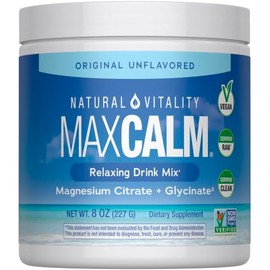 Natural Vitality Original Calm - Mezcla de bebida de magnesio, 8 onzas