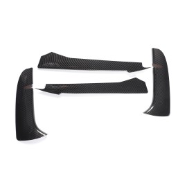cartiangous Fit For Corvette C8 20-up ABS Carbon Fiber Look Front Grille Accent Bezel Insert