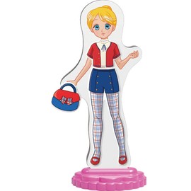 QUERCETTI 2925 Quercetti-2925 Magnetic Fashion Anna Fashion Game, Multicoloured, M