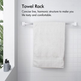 BANOLUX Towel Rack, 32-Inch Single Towel Bars for Bathroom, Towel Racks for Bathroom Wall Mounted SUS304 Stainless Steel Hand Towel Holder Organize Heavy Duty, Chrome Towel Bar