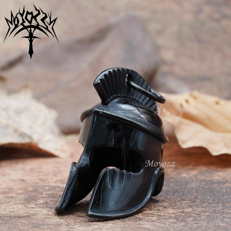MOYOZZ Motorcycle Biker Roman Gladiator Warrior Spartan Helmet Guardian Bell