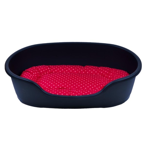 adena Dog Basket 110 x 74 cm Anthracite with Red