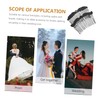FOMIYES 2pcs Elegant Rhinestone Wedding Hair Side Combs Secure Bridal