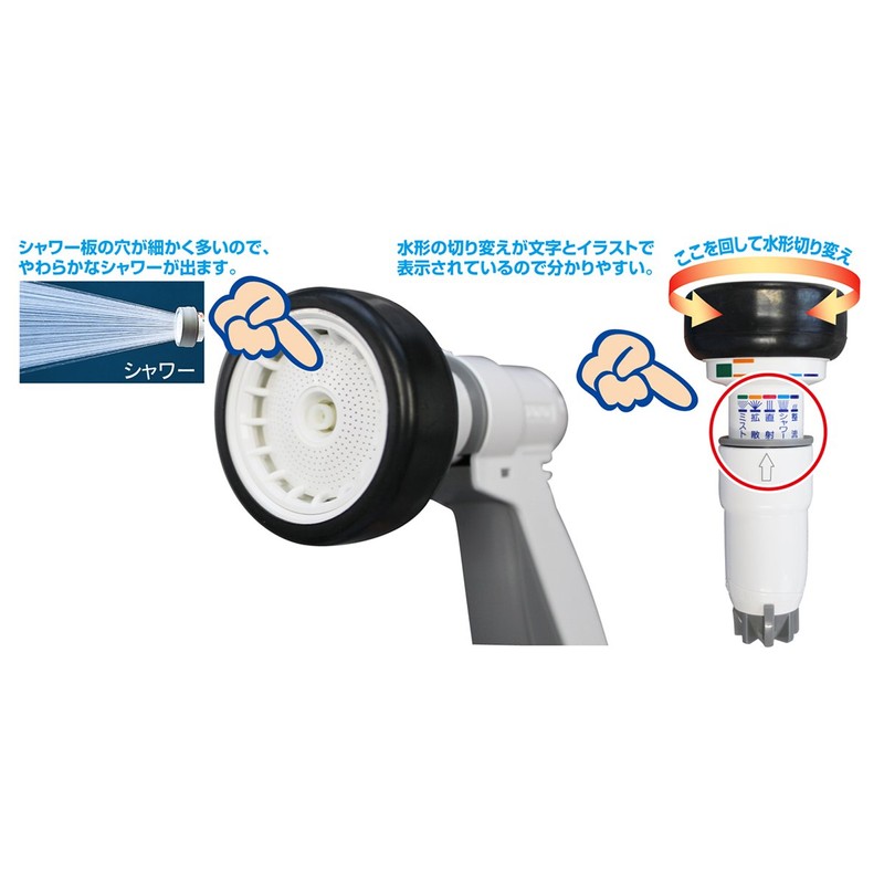 トヨックス 凍結割れに強く長持ち SPアクアネット8ノズル SP-8N 散水ノズル 【安心2年保証】