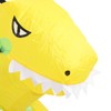 Yellow Dinosaur Inflatable Costume Half Body Model Weird Dinosaur Shape