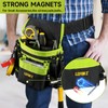 Tool Belt,Magnetic Tool Pouch,14-Pockets Tool Belts for Men,Detachable & Adjustable
