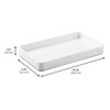 iDesign Stainless Steel Bathroom Tray for Towels, Cosmetics, and Accessories,
