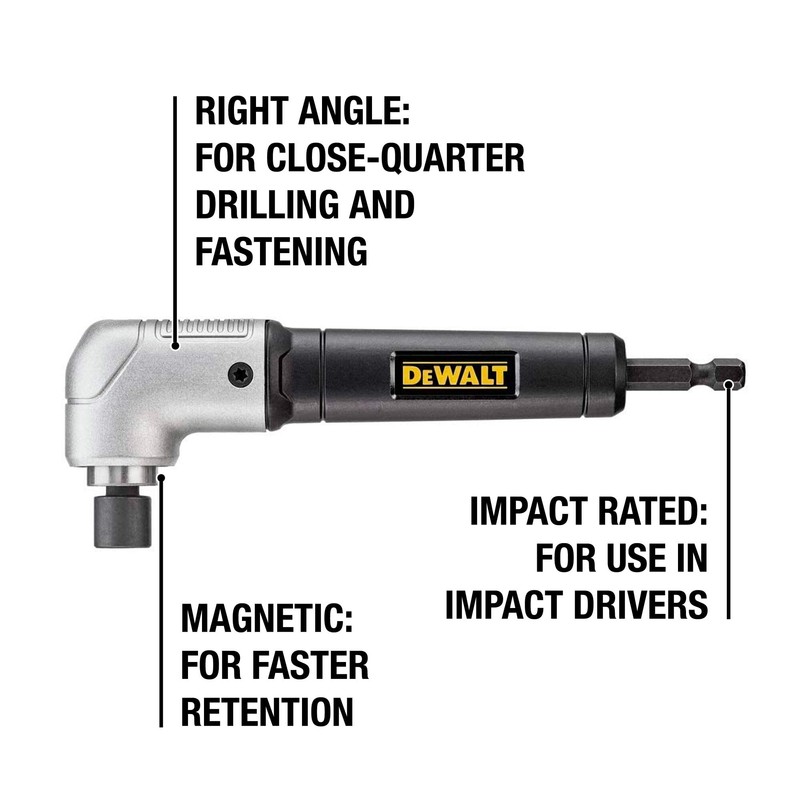 DEWALT IMPACT READY 1.5" Right Angle Attachment for Impact Driver
