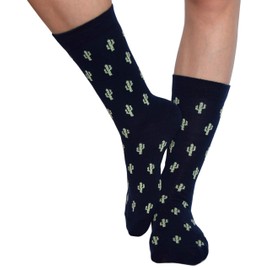 Roits Cactus Blue Socks Men Women Colourful Funny Socks Cool Socks Gifts Accessories, blue
