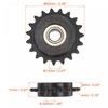 uxcell #35 Chain Idler Sprocket, 12mm Bore 3/8" Pitch 19
