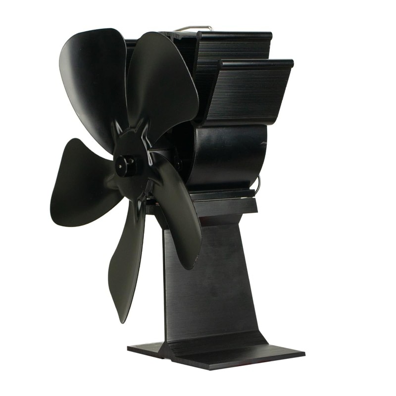 US Stove MH4 Miracle Heat 5 Blade Thermoelectric Fan, No