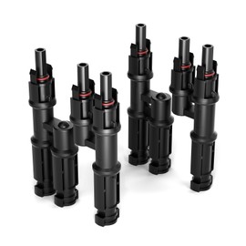 Callsun Solar Branch Connectors 2 to 1 Solar Connector,Y Connector for Parallel Connection Between Solar Panels FMM+MFF (2 Pairs)