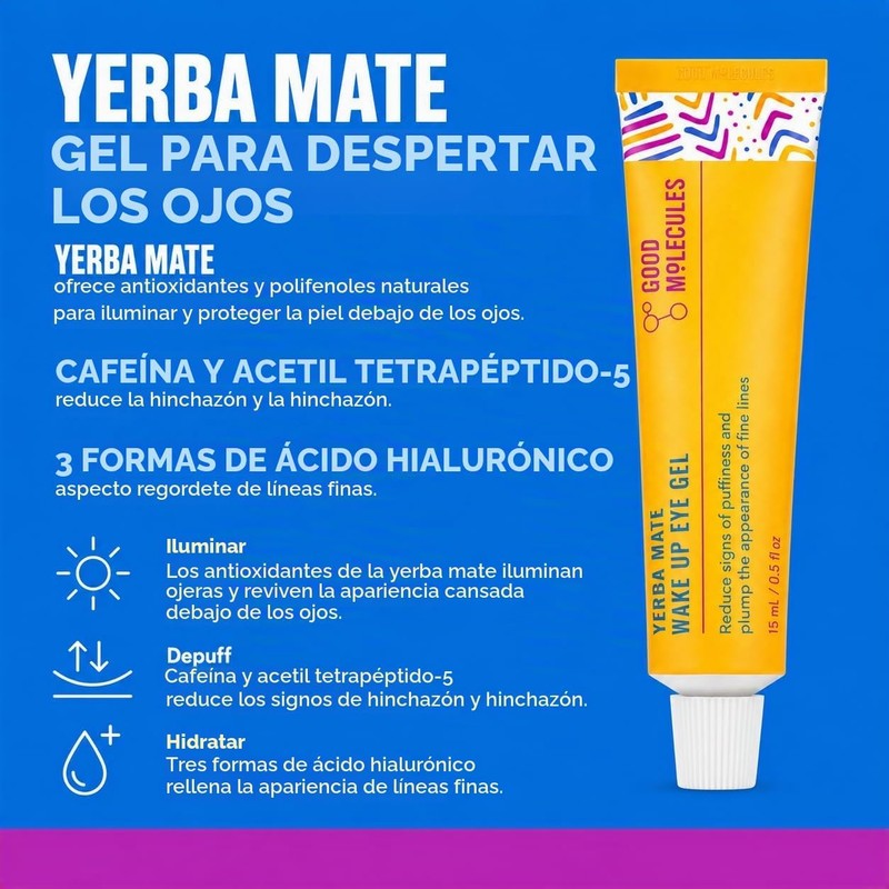 Good Molecules Kit Energizante para Ojos – Parches de Caféina