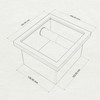 Bottomless Coffee Knock Box, Stainless Steel Espresso Knock Box Chute