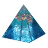Nupuyai Crystal Pyramid Gemstone Energy Pyramids for Reiki Healing Meditation